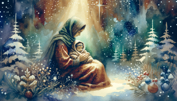 Christmas Mother Marry and Baby Jesus